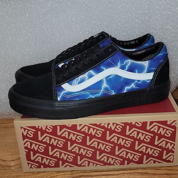 New Vans Old Skool Lightning Bolt Galaxy Shoes Rare Size M 9 W 10.5 - Picture 6 of 11